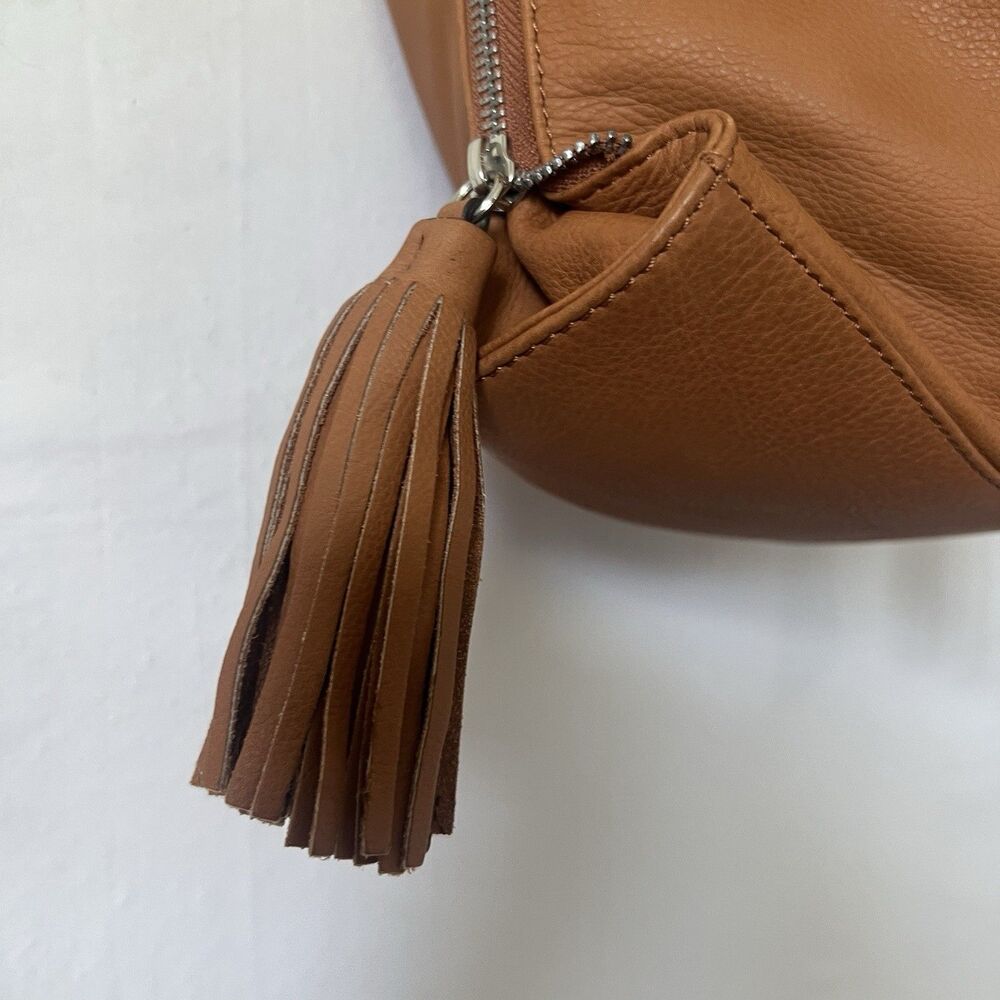 Italian Leather Brown Purse Boho Western Tassel Festival Hippie Rustic Artisan - Picture 8 of 12